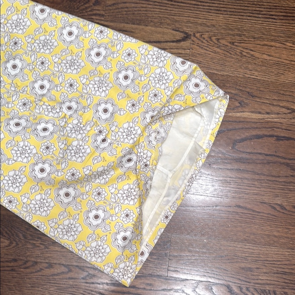 Ann Taylor White and Yellow Halter Midi Dress - Picture 4 of 7